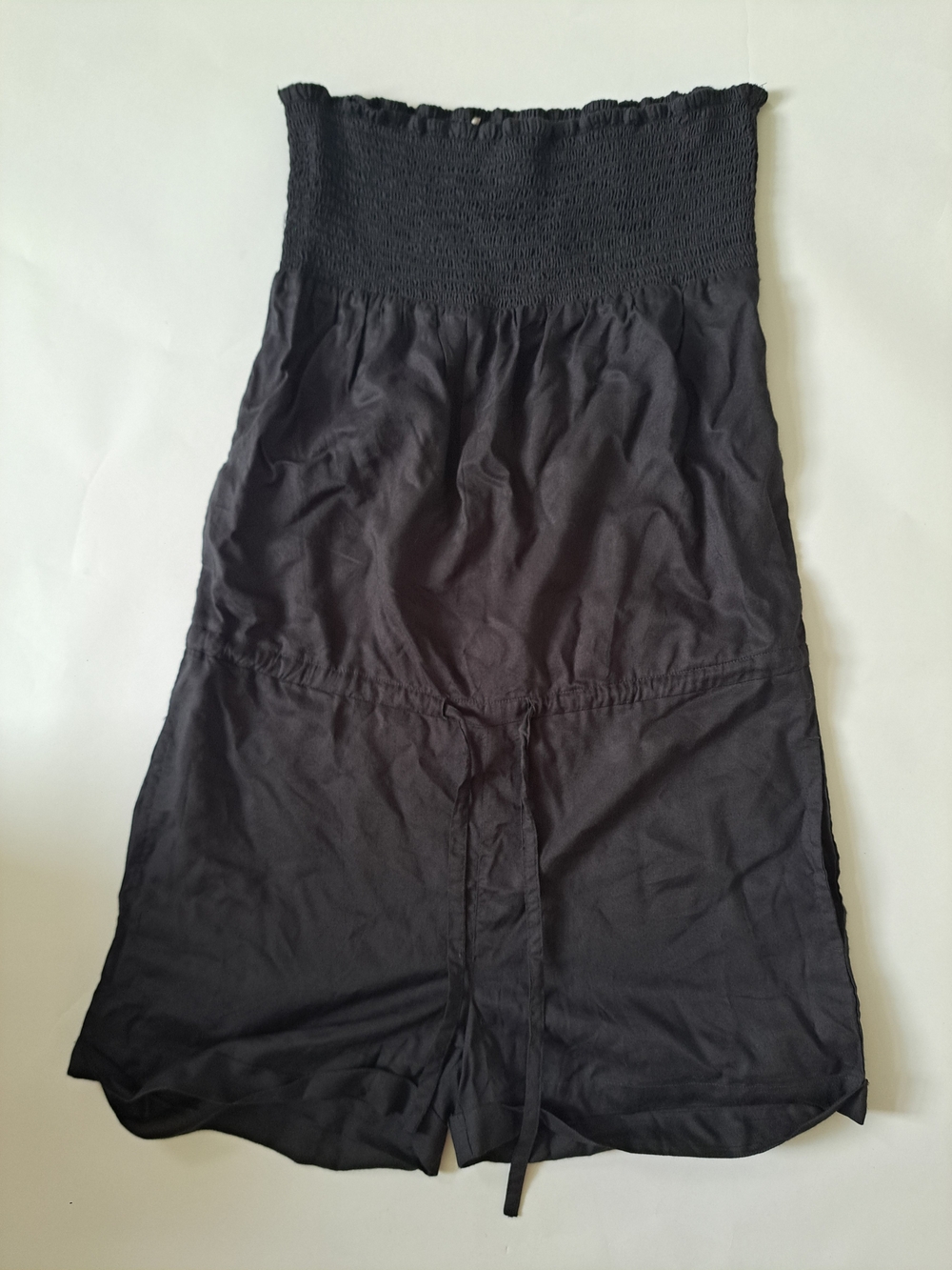 VANS Black Utility Romper Size M | NWT | Smocked Waist | Casual Minimalist